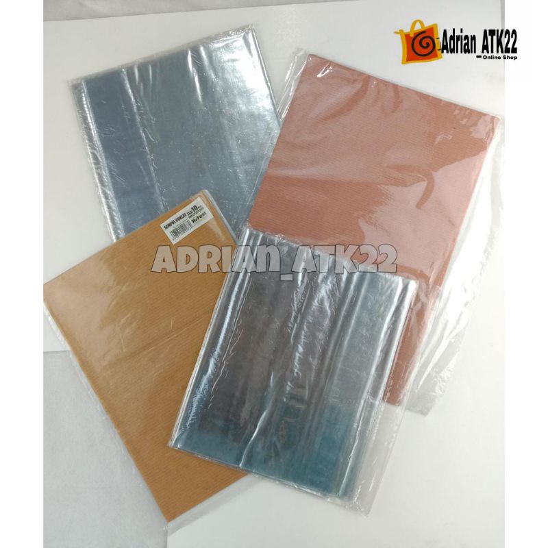 

Sampul Buku Kertas Coklat//Sampul Buku motif + Polos ( Random) ISI 10 LEMBAR