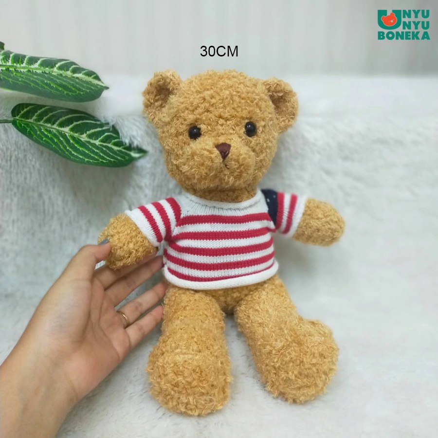 boneka teddy bear beruang animal sweater rajut usa