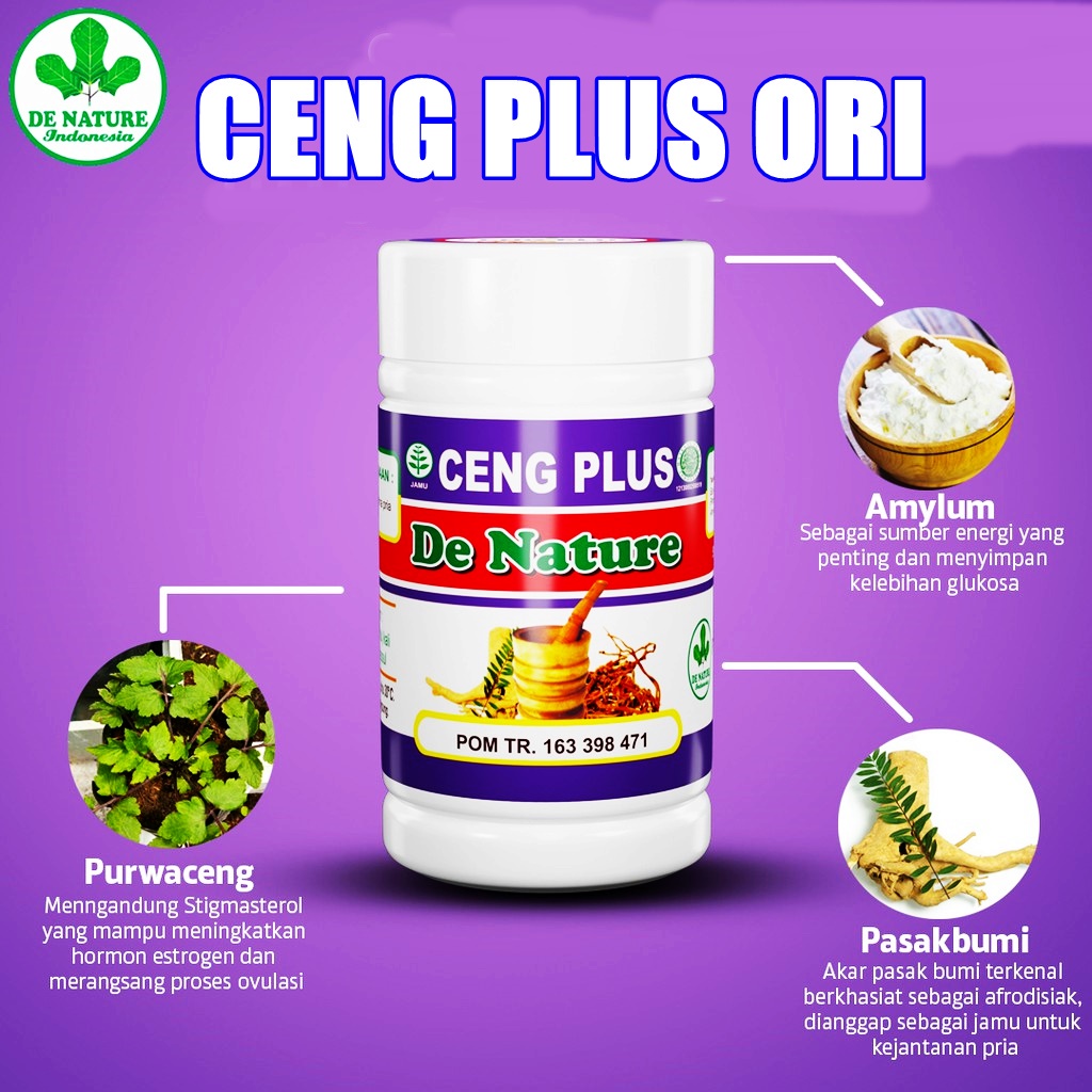 Denature Ceng Plus Original Kapsul Purwoceng Plus Pasak Bumi paling Ampuh Jamu Jawara Terlaris Manju