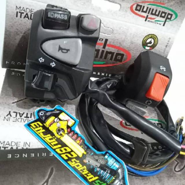 Holder Saklar Set Kiri Kanan Hazard Domino Universal Nmax Pcx Adv Vixion Rxking Dll