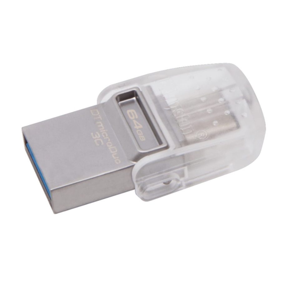 Kingston Flash Drive OTG Disk DTDUO3C 64GB USB 3.2 Garansi Flashdisk