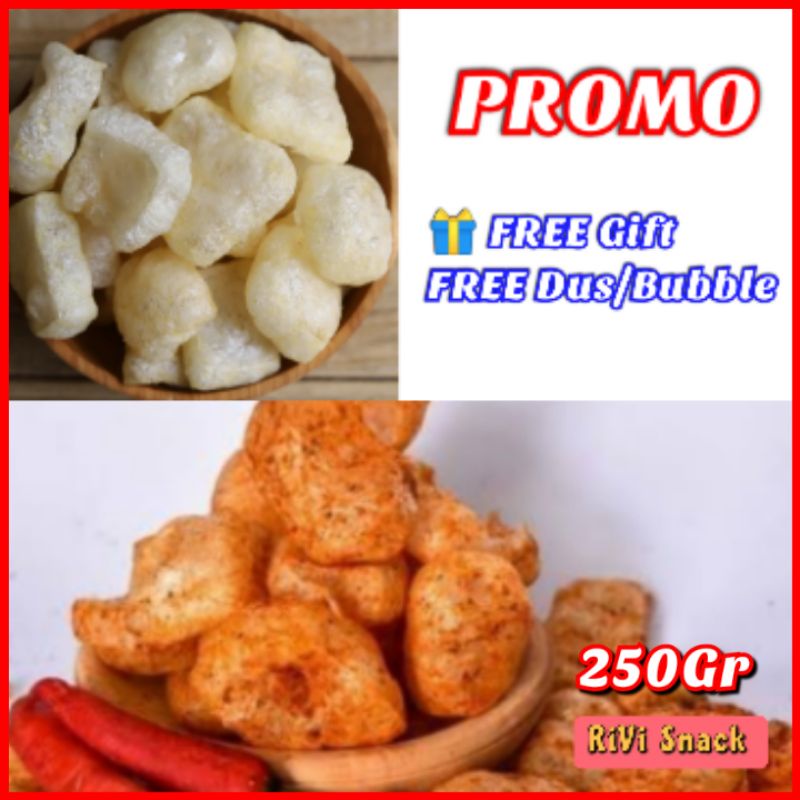 [PROMO] 250GR KERUPUK KULIT SAPI ASLI / DOROKDOK RAMBAK KILOAN KERUPUK KULIT