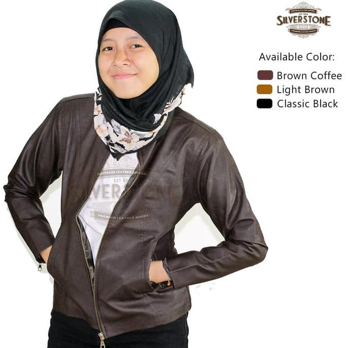 Jaket Kulit Wanita - Vintage Style - Brown Country Deevagrosir.Olshop