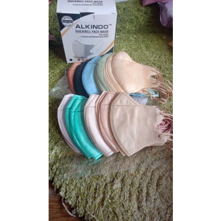 0Masker Duckbill Warna 50 pcs Alkindo Mouson | Masker Duckbil