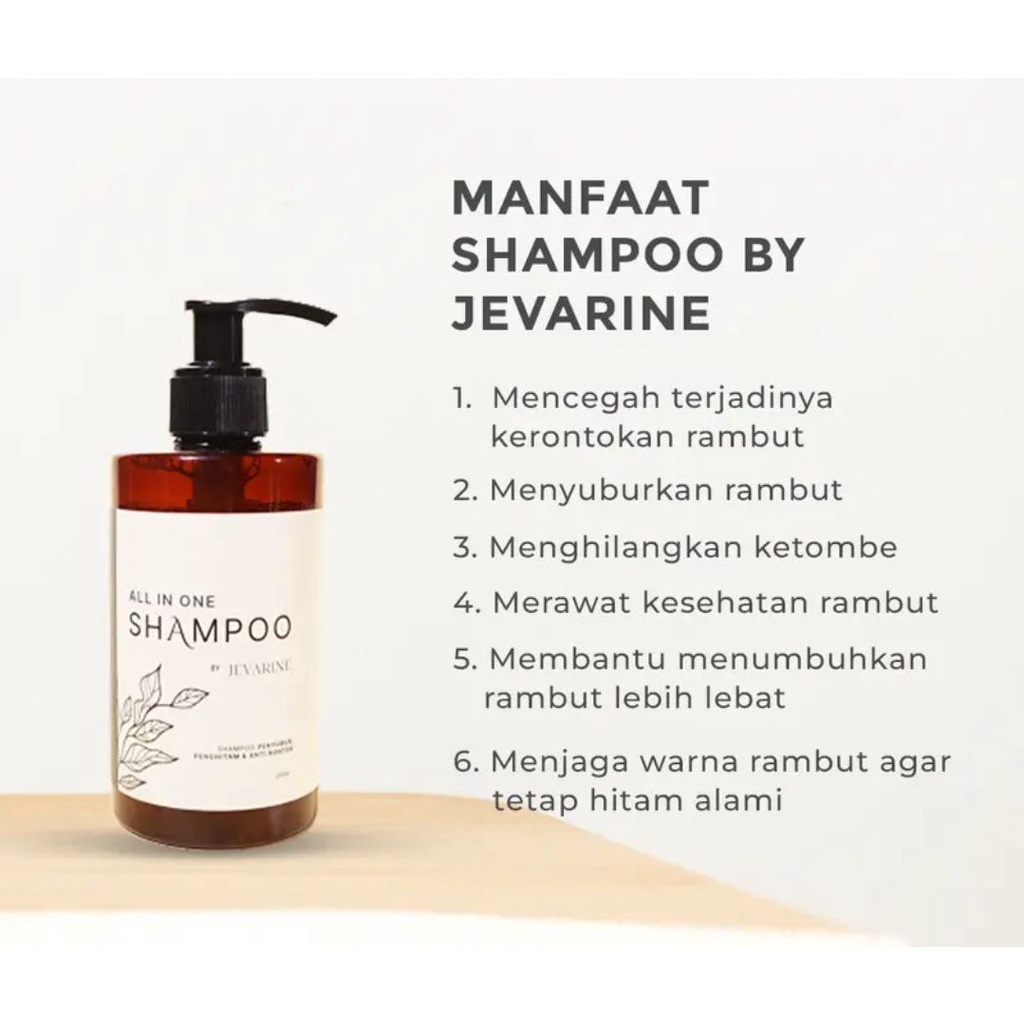 Shampo Javarine All in One Anti Rambut Rontok JEVARINE SHAMPOO ORIGINAL SHAMPOO RONTOK PENUMBUH RAMBUT