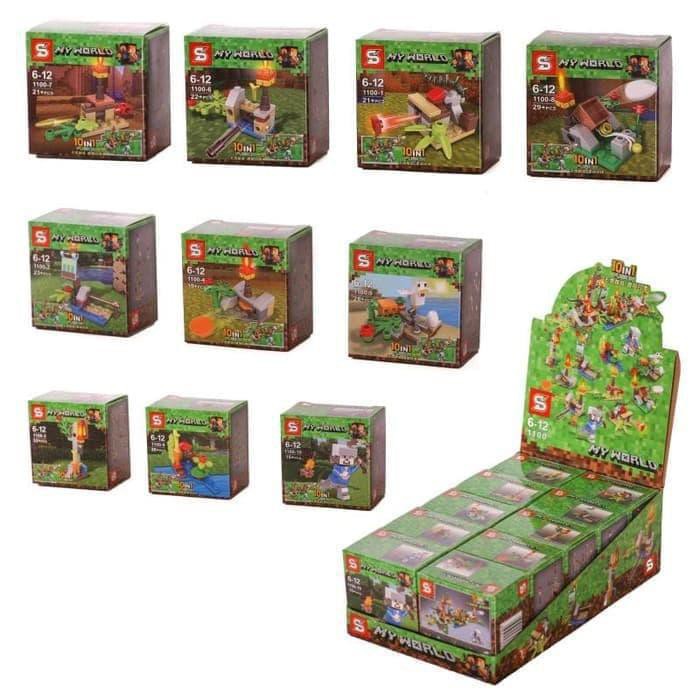 HOT SALE Minecraft with Minifigures set Minecraft My World Brick