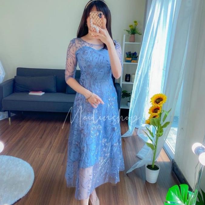 Blue Ocean Flower Dress