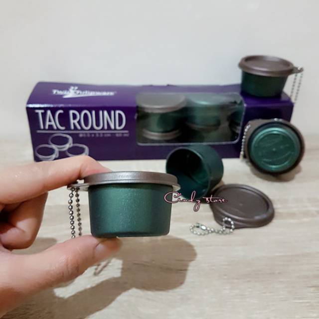 Twin Tulipware Tac Round 60ml Antique Green