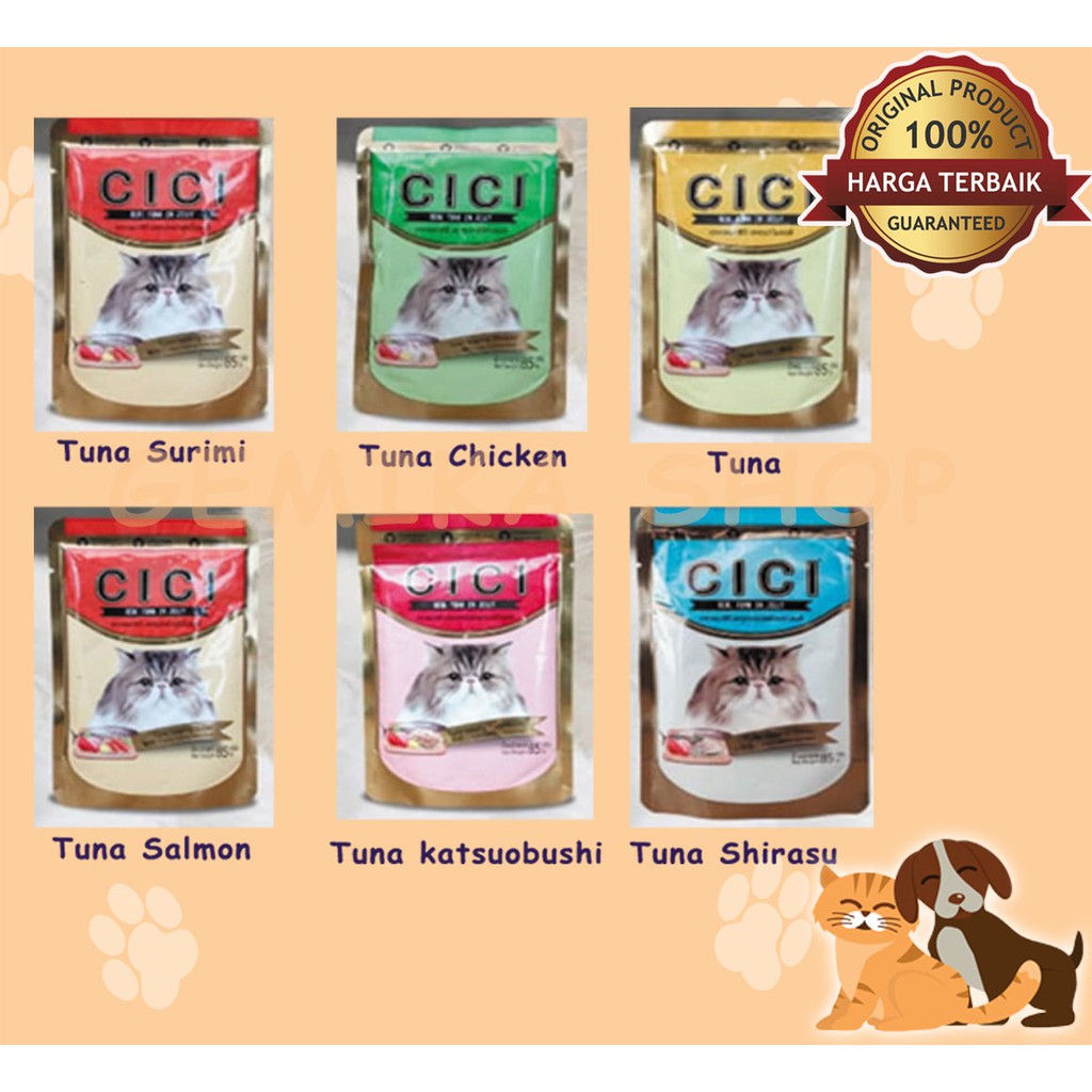 CICI ADULT 85 GR ALL VARIAN | MAKANAN KUCING | CAT FOOD