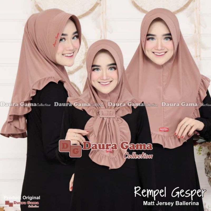 BERGO REMPEL GESPER/ HIJAB INSTAN BY DAURA GAMA