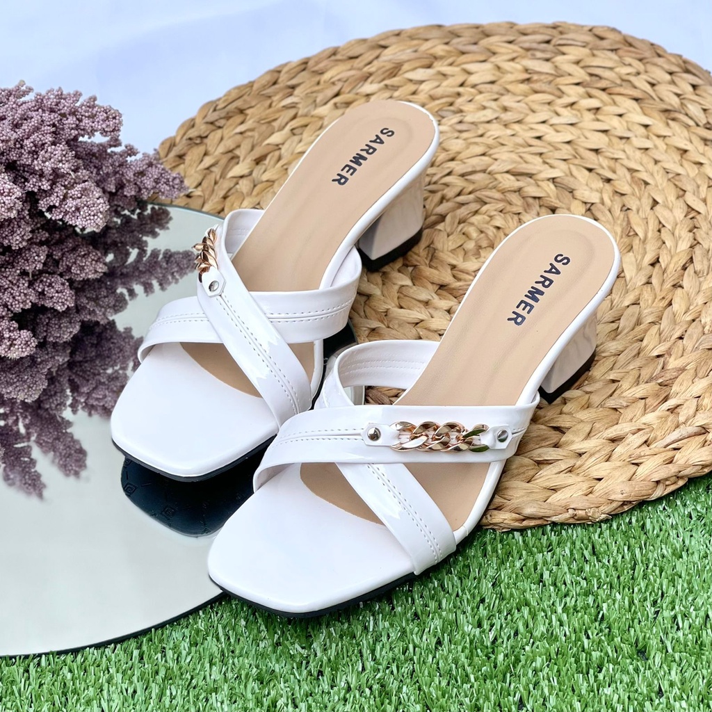 SARMER - KATTY HEELS WHITE