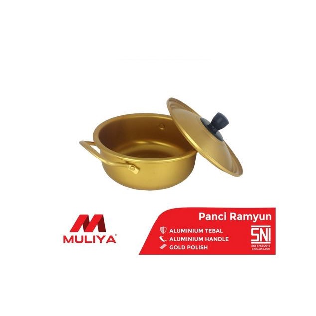 Muliya Panci Ramen PTS-16 Gold Panci Ramyun 16cm PTS16 Gold Panci Mie Korea PTS 16