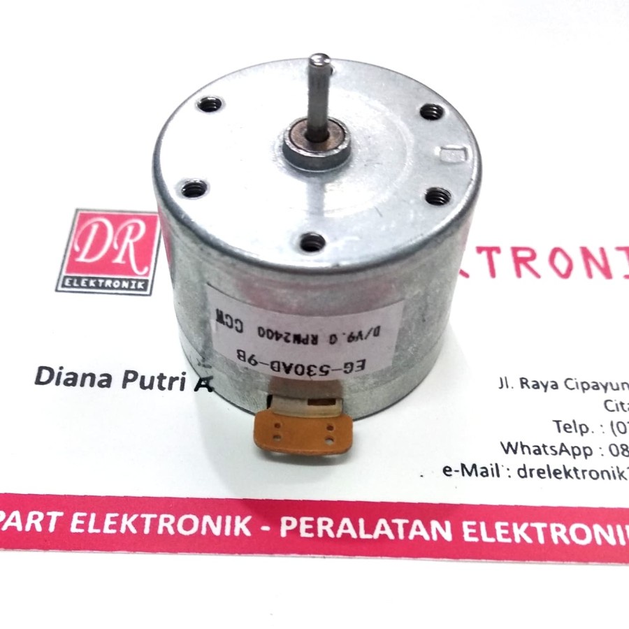 Motor Dinamo DC 2400rpm 2400 rpm CCW 9 V 9v 9volt 9 volt