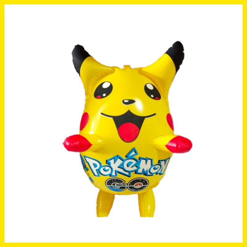 1 BIJI Balon Tiup POKEMON murah BALON TIUP KARAKTER KARTUN POKEMON - Balon Pesta Ulang tahun Anak TE