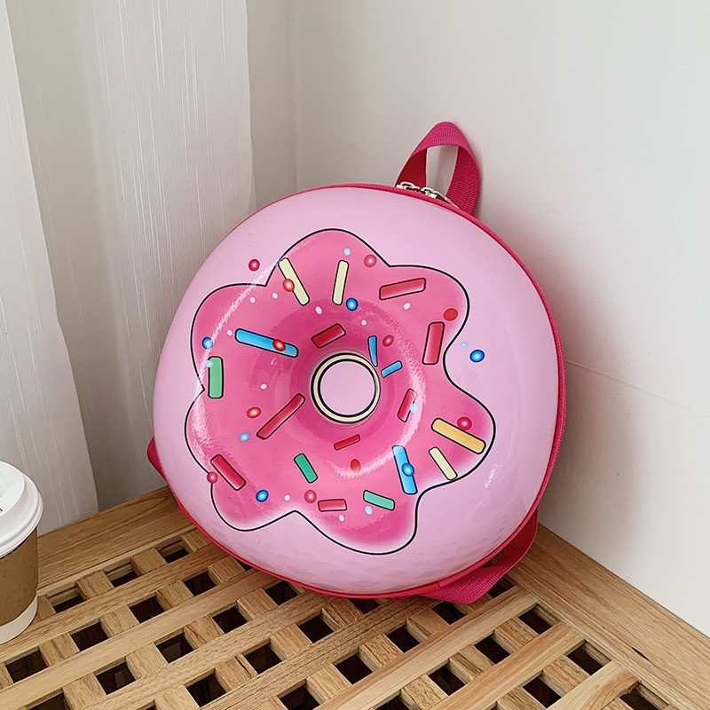 Backpack donat, Tas cakang keras, Tas ransel bulat donat Anak