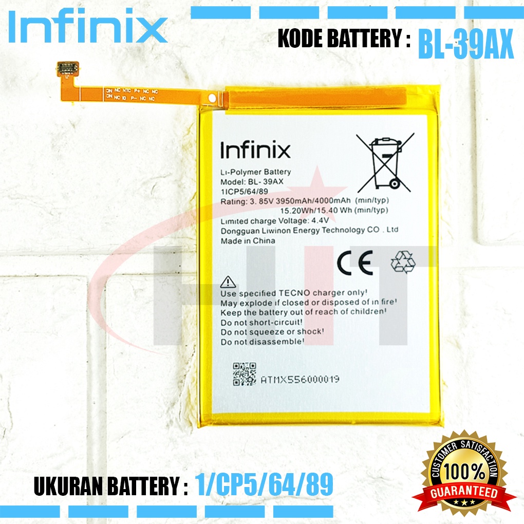 Baterai Battery INFINIX HOT 4 / HOT 4PRO / HOT 4MAX , HOT 4Lite