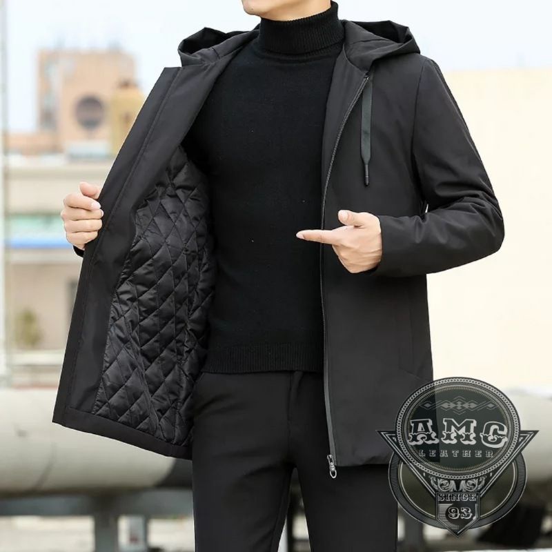 Jaket Hodie Pria Korea Jaket Hombre Jaket winter jas hujan lengan panjang