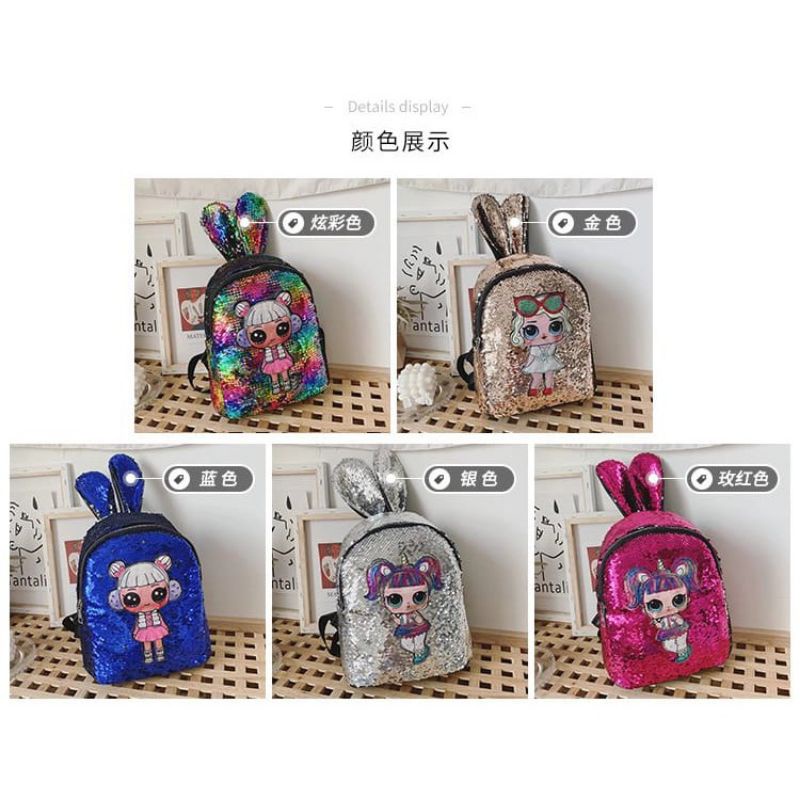 ZXID - LOL-LED - TAS RANSEL WANITA IMPORT - TAS LOL - RANSEL LOL - RANSEL