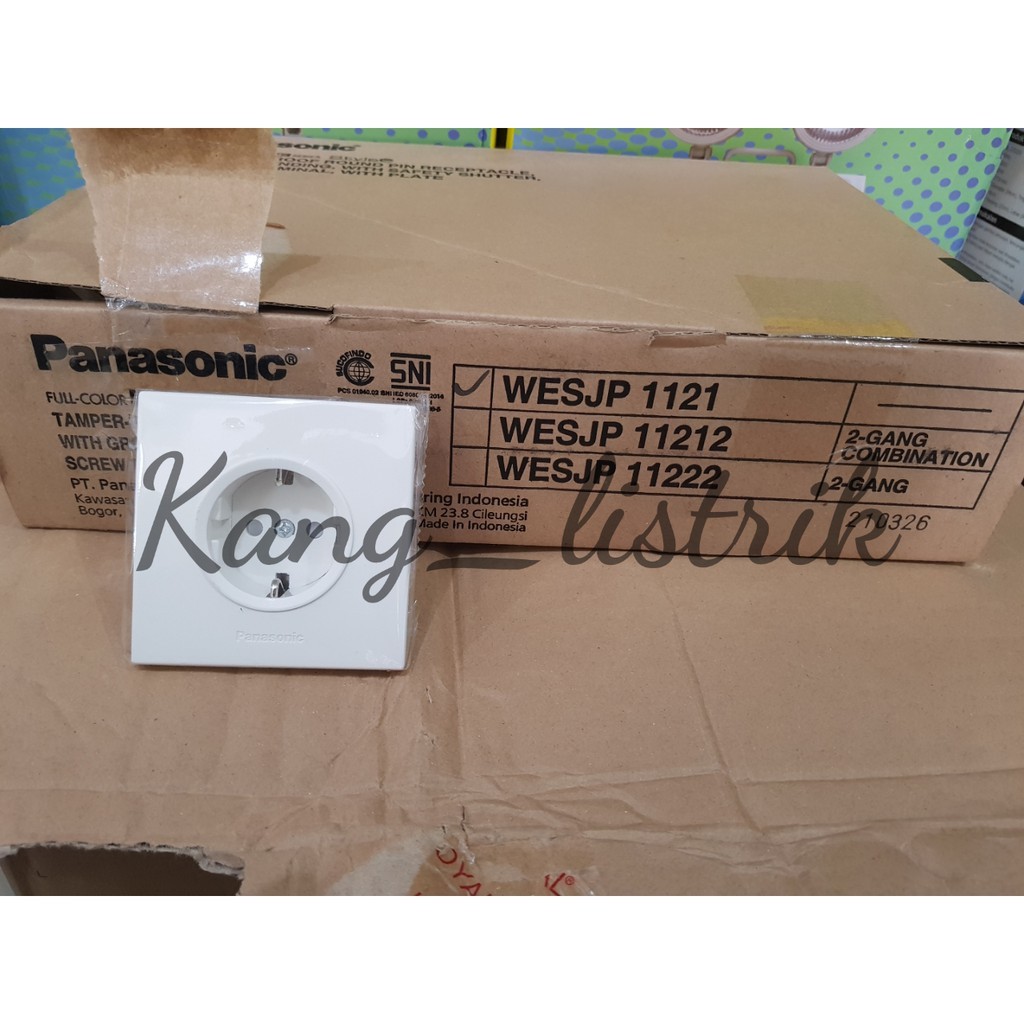 Panasonic Putih WESJP1121W / Stop Kontak CP Panasonic WESJP1121W Putih