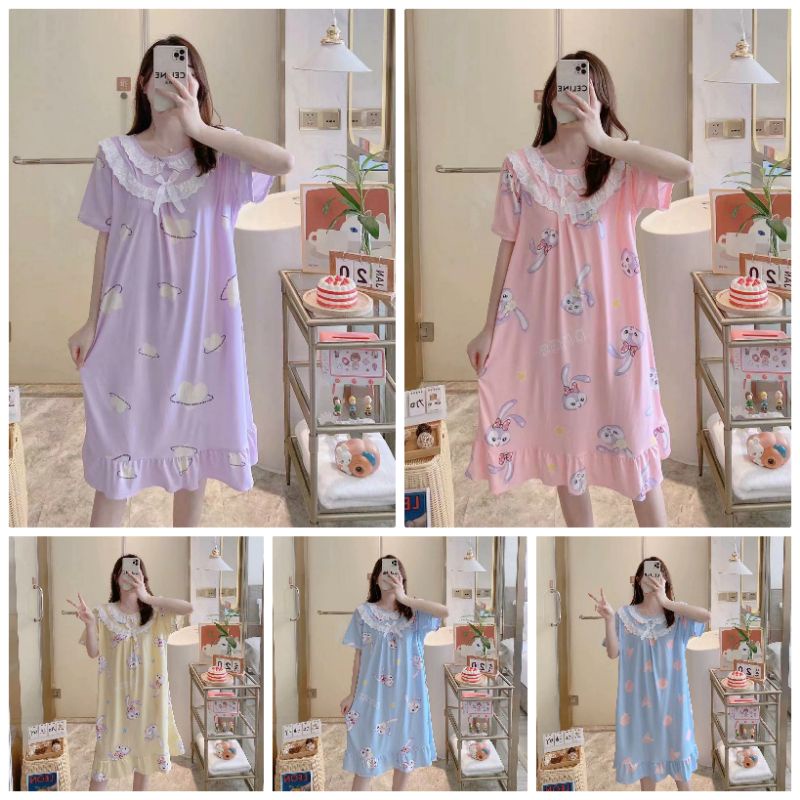 Daster renda pita korea import