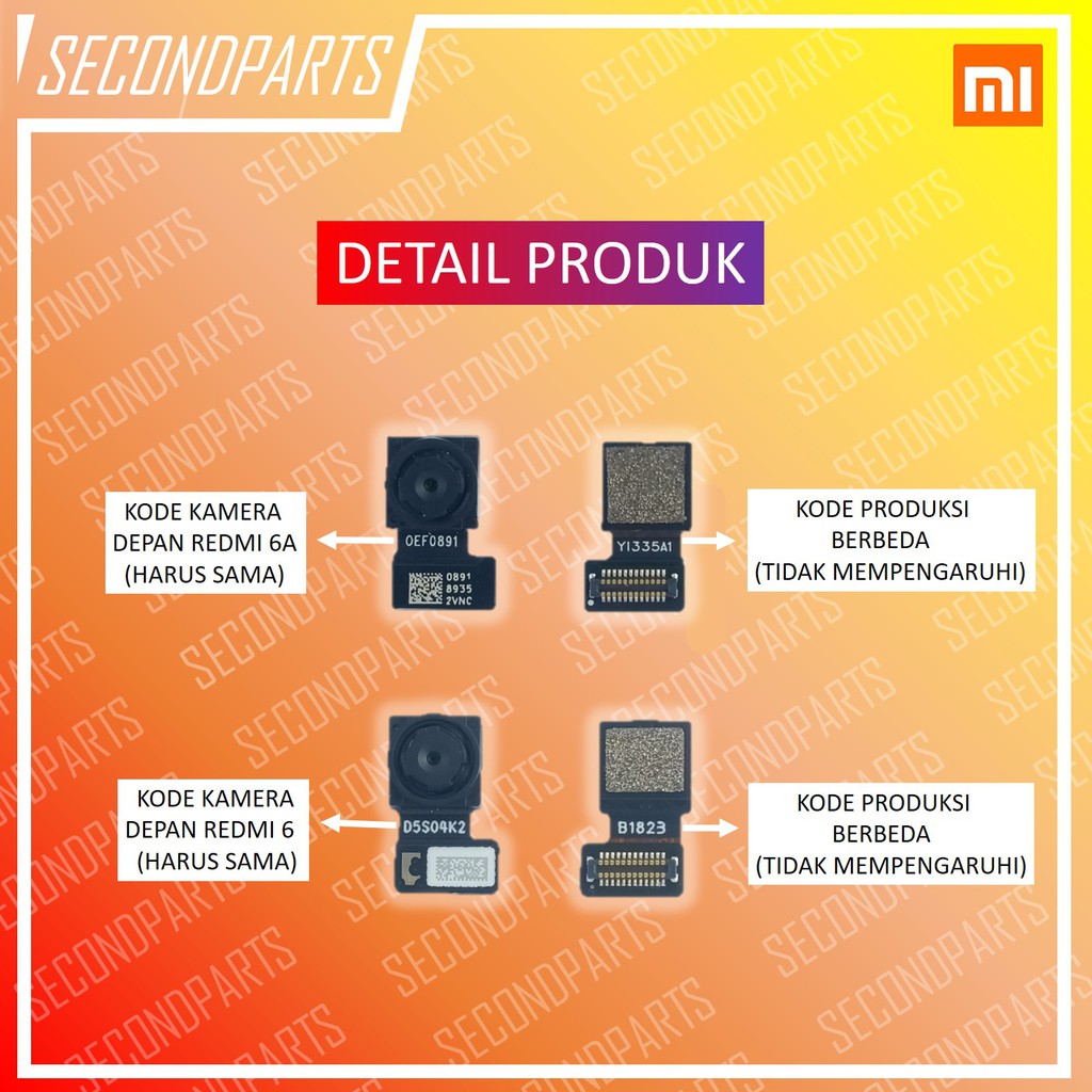 KAMERA DEPAN XIAOMI REDMI 6A / 6 ORIGINAL COPOTAN