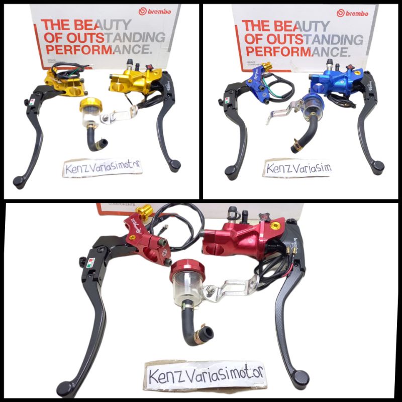 Master rem Brembo RCS 19 Corsa Costa TWM Satu set Kanan kiri PNP Ninja Vixion CBR Beat Vario Scoopy 