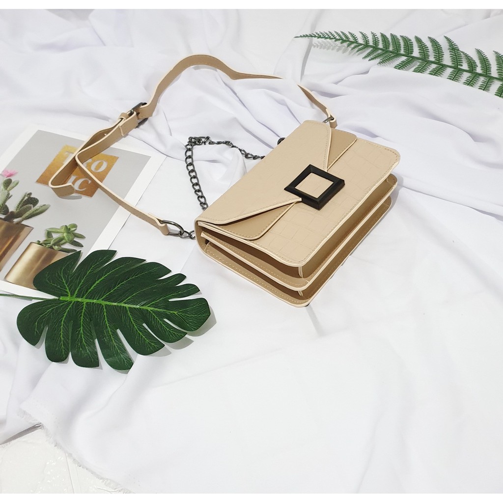 HERLINA FASHION & BAG IZZA LUXURY CROCO CROSSBODY BAGS POCHETTE 2021 FMC KTW