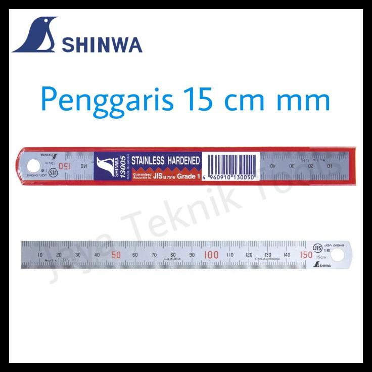 

Penggaris Shinwa 15Cm Mm/Mm Stainless Steel