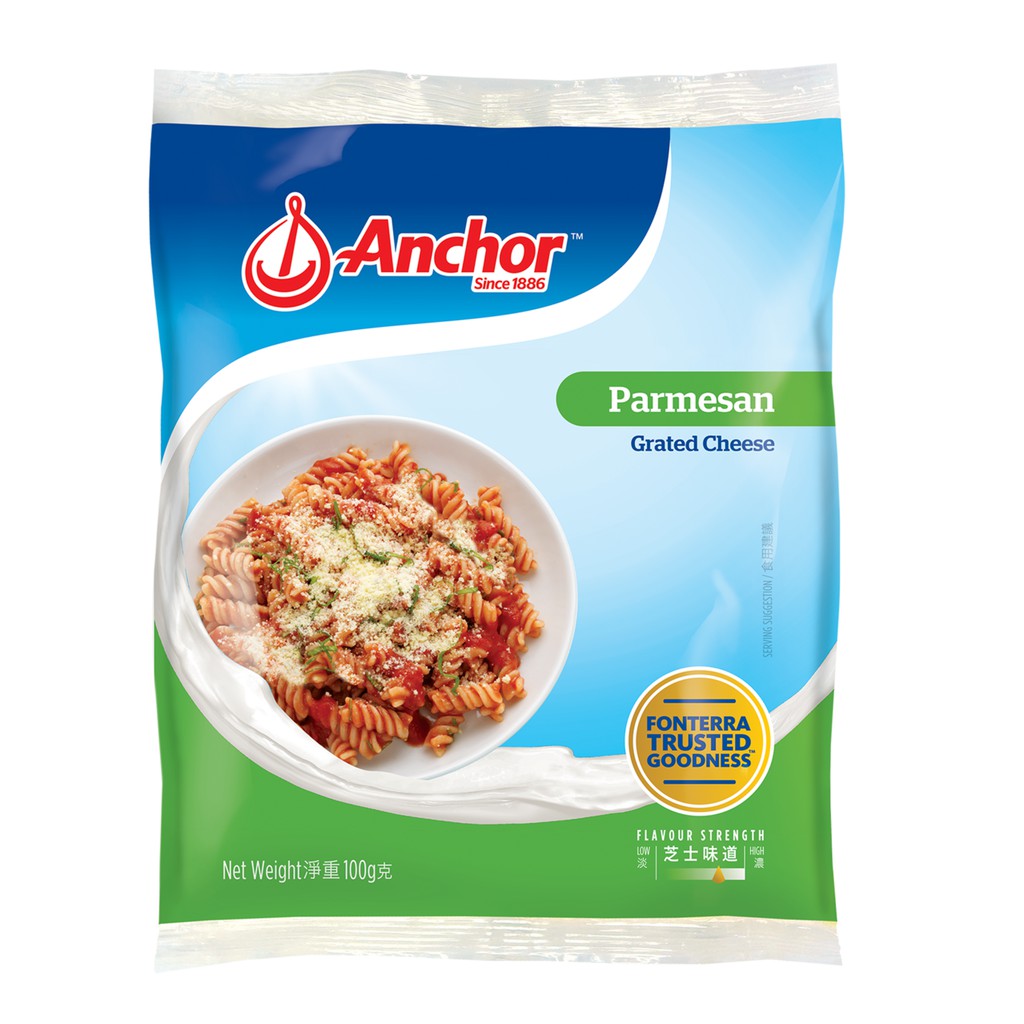 ANCHOR KEJU PARMESAN BUBUK 100GR / PARMESAN CHEESE GRATED REPACK