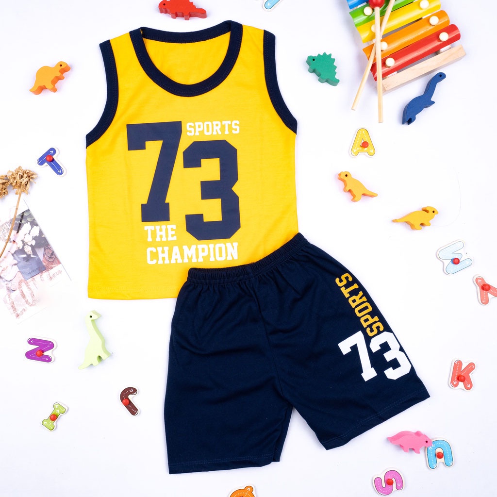 IL - SETELAN SINGLET SPORT EDITION ANAK UNISEX COWOK/CEWEK USIA 0 - 3 THN