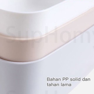 Kotak Penyimpanan Serbaguna STORAGE BOX CONTAINER BOX Keranjang plastik Serbaguna Kapasitas Besar  kotak skincare  makanan keranjang