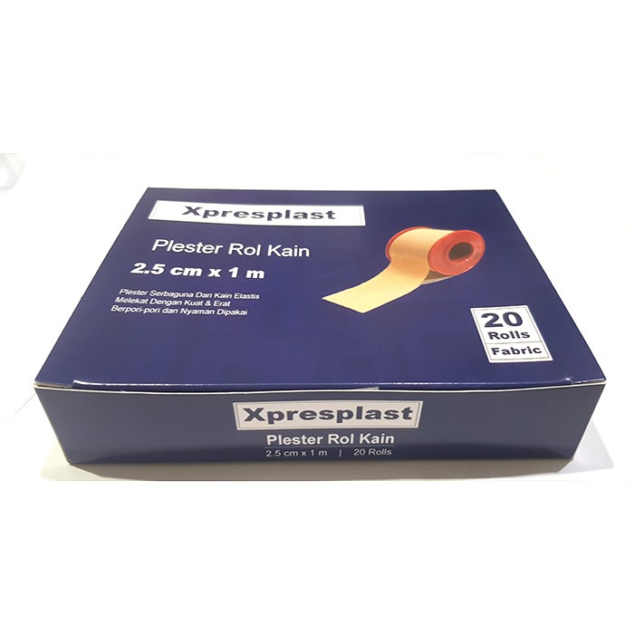 Gidcare Xpresplast Plester Rol Kain 2,5cm x 1m / Sejenis Leukoplast