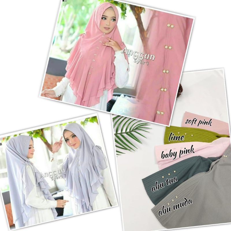 hijab Khimar Jumbo 2 Layer
