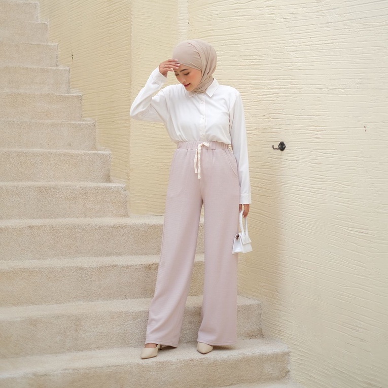 CELANA PANJANG WANITA BUNA KNIT LONG PANTS