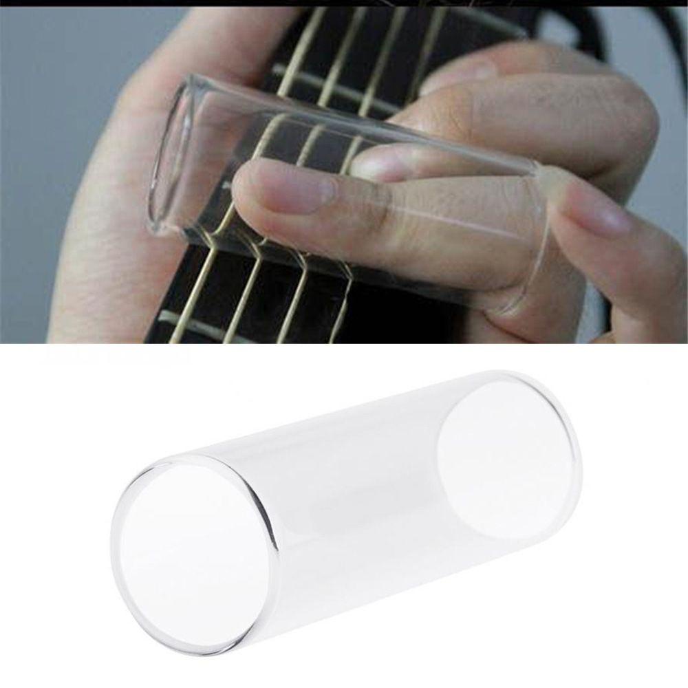 Agustinina Finger Sliders 21mm Inradius Aksesoris Gitar Kaca Musik Panjang 60mm String Slide