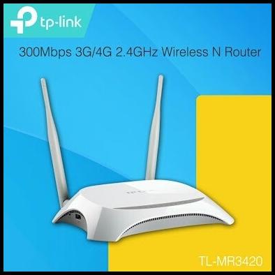 Router Wifi 3G/4G Tp-Link Tl-Mr3420 V5 Versi 5 Support Modem Usb Lte
