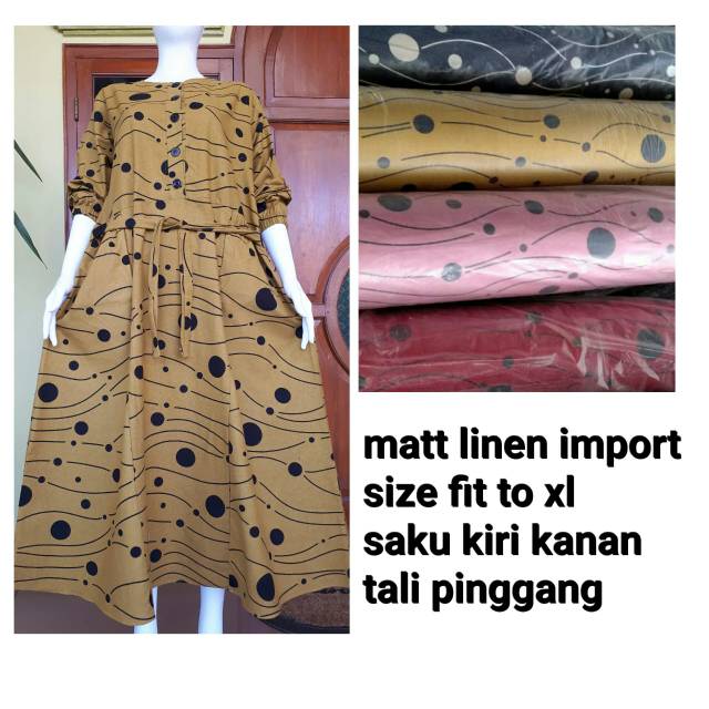 Gamis Matt linen import