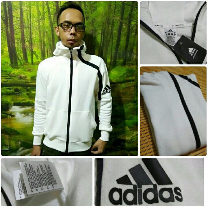 SPECIAL Jaket Bola Jaket Adidas Daybreaker Hoodie Putih 2016/2017 Grade Ori Ku LIMITED
