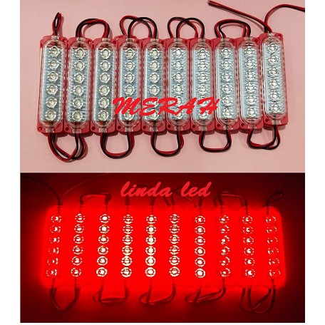 LAMPU LED MODUL 6MATA SMD 2835 10425 12VOLT dan 24VOLT WATERPROOF 6 MATA 12V 24V 1224 V VOLT VARIASI