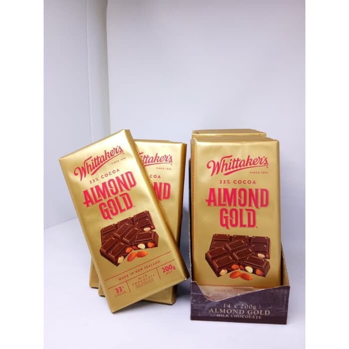 

Bf301Gf Whittakers Almond Gold Chocolate 200Gr Harga Termurah Gdfd601A