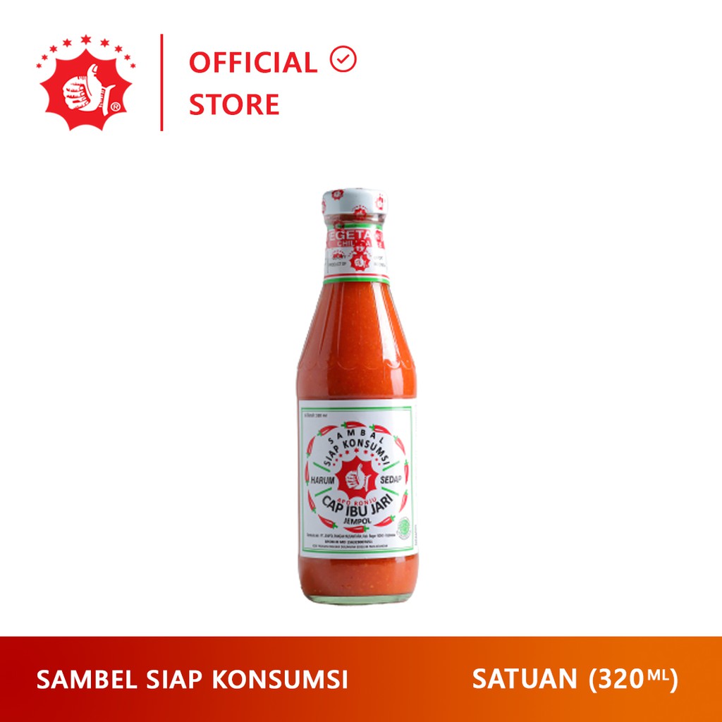 

Sambal Cap Ibu Jari Jempol Siap Konsumsi (Vegetarian) 320ml