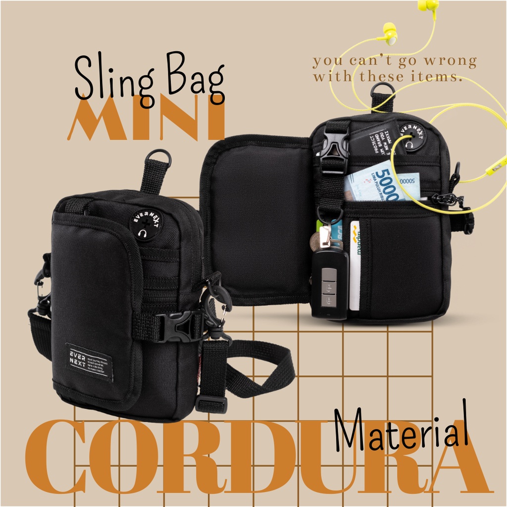 SPKNZ Tas dompet pouch pounch hp selempang slempang sling bag slinbag slimbag pinggang mini untuk te