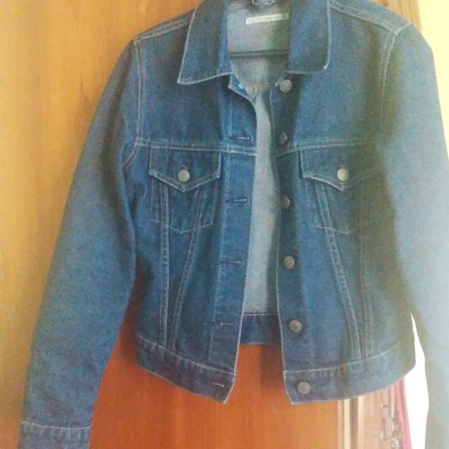 JAKET JEANS CROP STRETCH WANITA PRELOVED/SECOND