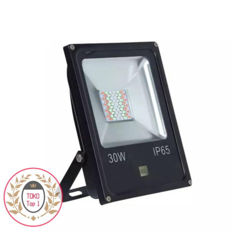 Lampu Sorot LED RGB 30W Warna Warni Outdoor Waterproof Taman Panggung Flood Light 30 Watt IP65