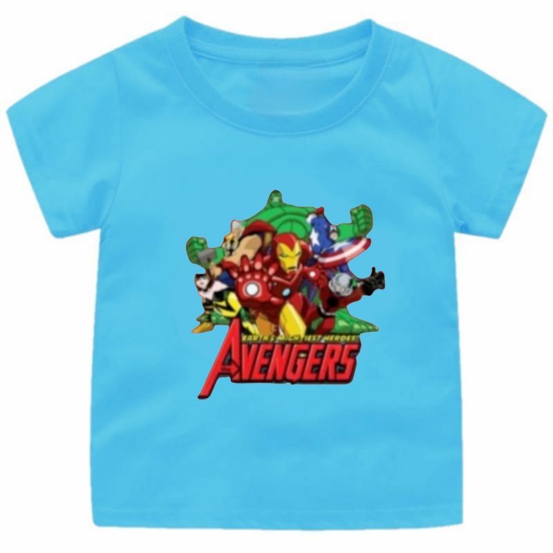 BAJU KAOS ANAK MARVEL AVENGER CEWEK-COWOK 1-12TAHUN FASHION ANAK TERBARU