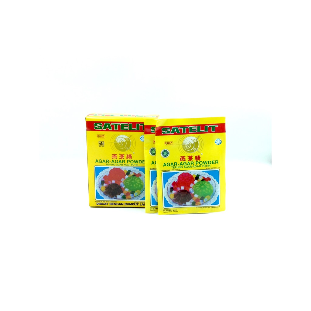 

AGAR - AGAR SATELIT SUPER PUTIH (12 SACHET x 7 GR)