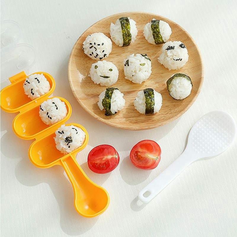 ~ PIYOSHI08 ~ Cetakan Bento Nasi Mini Bola Bulat Bundar Sushi Shake / Rice Ball Mold Shaker Round Shape PD112