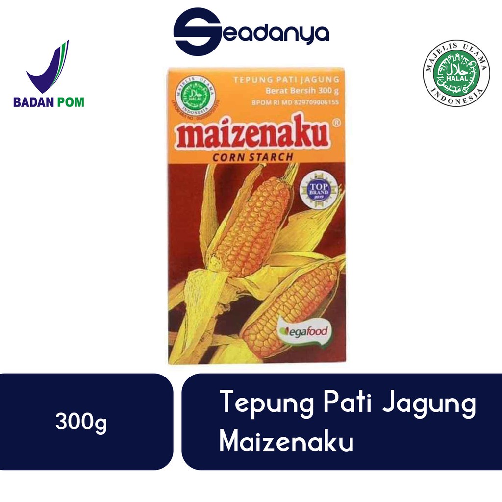 

Maizenaku Tepung Pati Jagung 300g Corn Starch - Halal MUI & BPOM
