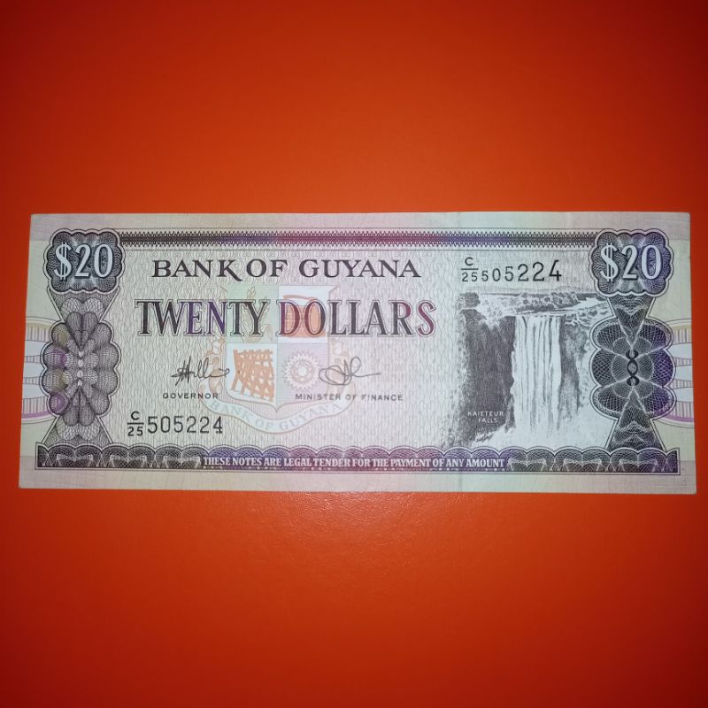 Uang Luar Negeri Guyana 20 dollar