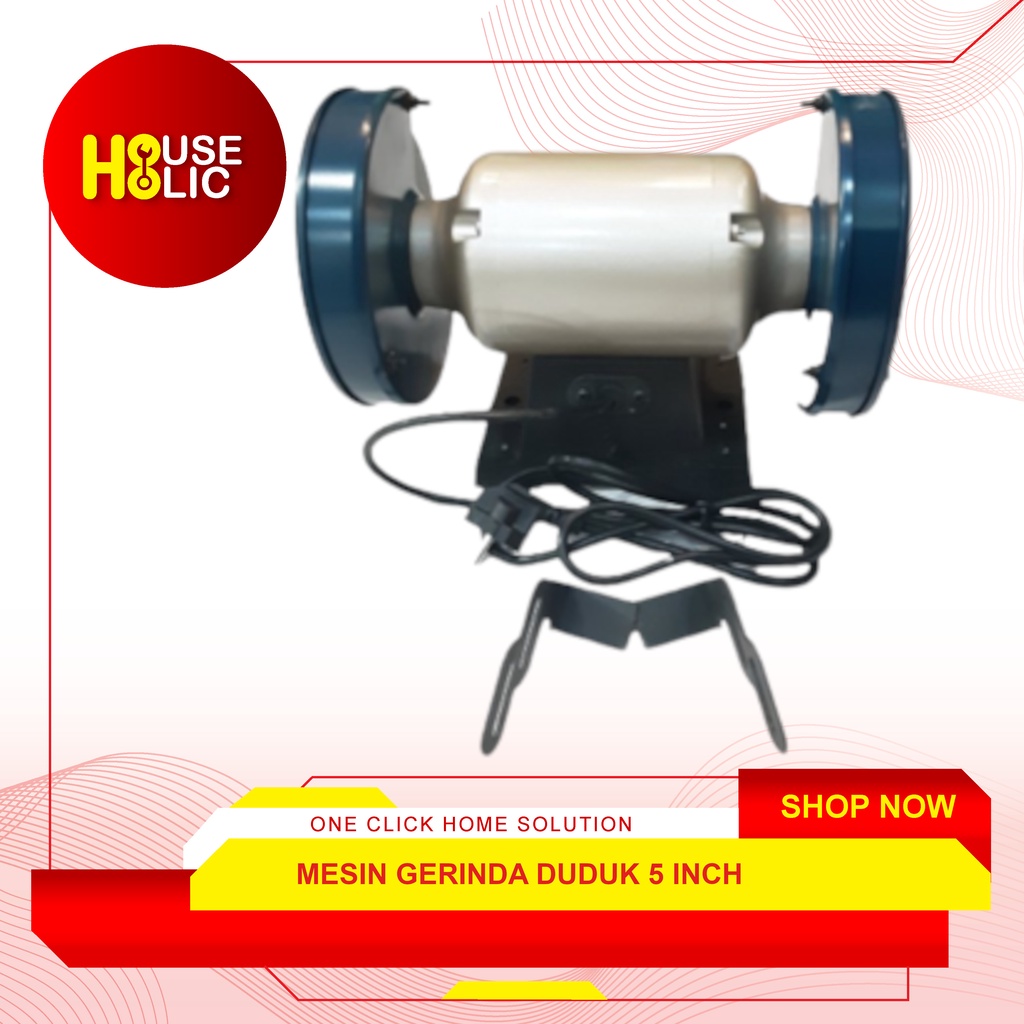 Mesin Gerinda Duduk 5&quot; Inch / Gurinda Duduk Bench Grinder